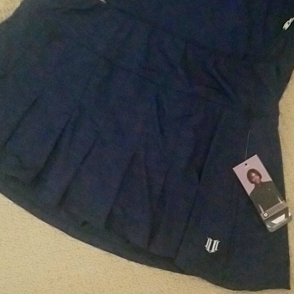 Venus Eleven Flutter Skirt Med Navy Blue - Picture 5 of 6